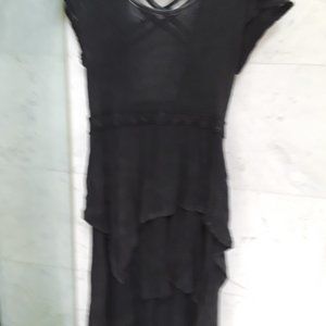 Free People Summer Dress XS/S Faded Black  Boho Goth Anthropologie